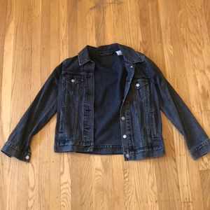 Levi’s black Jean jacket, size M